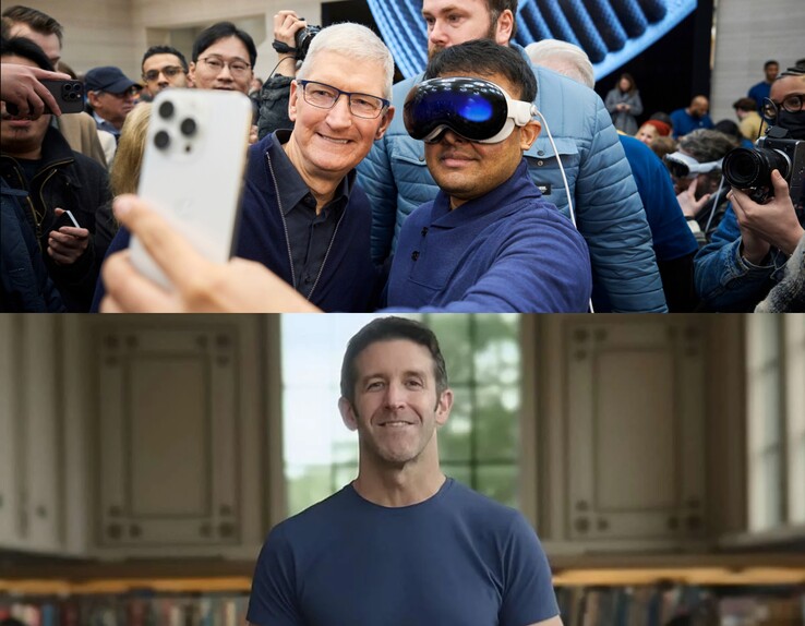 Tim Cook (góra), John Ternus (dół).
