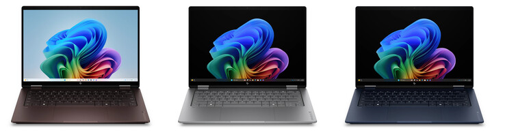 HP rezerwuje Deep Espresso dla modeli AMD i Meteor Silver dla alternatyw Intela, od lewej do prawej.