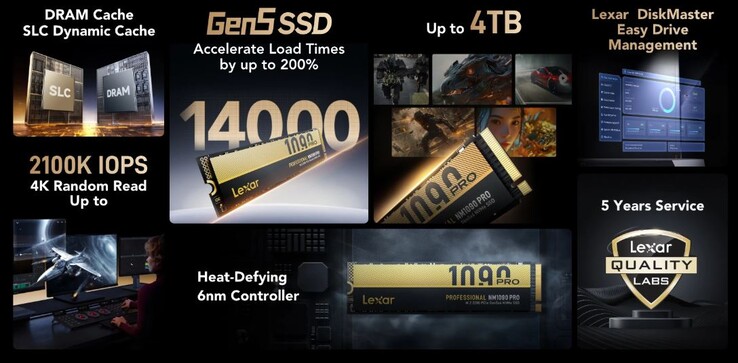 Dysk SSD PCIe 5.0 jest dostarczany z oprogramowaniem DiskMaster firmy Lexar (źródło obrazu: Lexar)