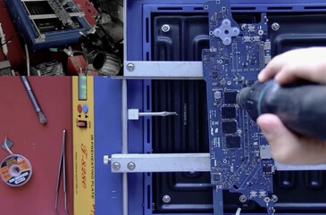 Proces ten wymagał dużo lutowania i rozlutowywania.