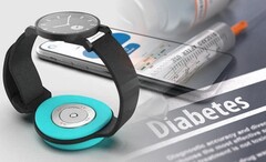 Afon Blood Glucose Sensor to wearable, który można przymocować do przystosowanej opaski smartwatcha.(Źródło obrazu: Afon - przyp. red.)