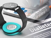 Afon Blood Glucose Sensor to wearable, który można przymocować do przystosowanej opaski smartwatcha.(Źródło obrazu: Afon - przyp. red.)
