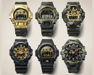 Zegarki Casio w stylu „bold-camo”.