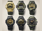 Zegarki Casio w stylu „bold-camo”.