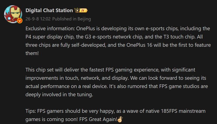 Raport serwisu Digital Chat Station dotyczący trzech własnych układów procesorowych firmy OnePlus (tłumaczenie maszynowe)