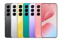 Infinix Hot 60 Pro+ jest dostępny w kolorach koralowym, mglistym fioletowym, cyber zielonym, sonicznym żółtym, tytanowym srebrnym i eleganckim czarnym (źródło zdjęcia: Infinix)