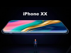 Wygenerowany przez AI render projektu iPhone'a 20/XX.
