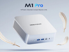 Minisforum M1 Pro posiada również mały zintegrowany głośnik. (Źródło obrazu: Minisforum)