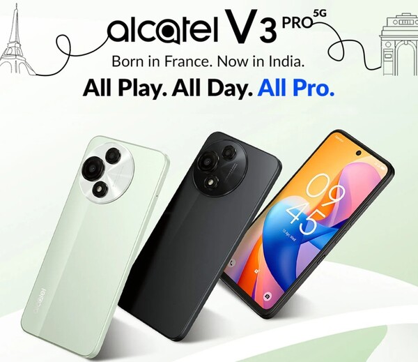 Alcatel V3 Pro będzie dostępny w dwóch kolorach. (Źródło obrazu: Flipkart)