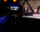 Zdjęcie aparatu fotograficznego filmującego wywiad