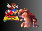 Grafika Donkey Kong Bananza z Mario 3D (źródło obrazu: Nintendo of America z poprawkami)