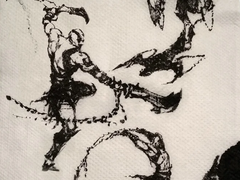 Początkowa grafika koncepcyjna Kratosa w God of War