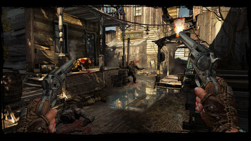 Na zdjęciu: Zrzut ekranu z gry Call of Juarez: Gunslinger.