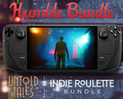 Pakiet Indie Roulette wygaśnie 2 sierpnia 2025 roku. Na zdjęciu: Steam Deck z grą The Hong Kong Massacre. (Źródło obrazu: Steam i Humble Bundle - edytowane)