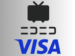 Witryna do udostępniania wideo Niconico i logo Visa (źródło obrazu: Niconico, Visa)