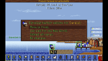 Na zdjęciu: zrzut ekranu z rozgrywki z gry „Sid Meier's Colonization (Classic)”.