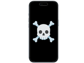 IPhone Air może umierać. (Źródło zdjęcia: Apple z emoji czaszki i krzyża, edytowane)
