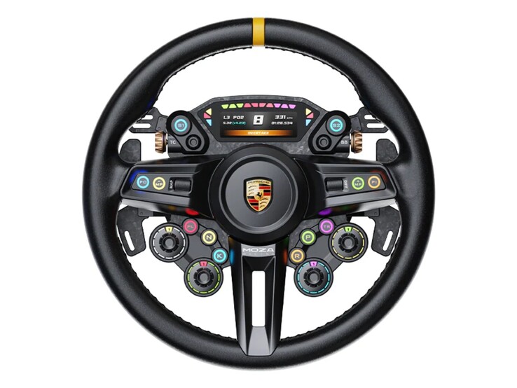 Oficjalnie licencjonowana kierownica Porsche Sim Racing. (Źródło zdjęcia: Moza)