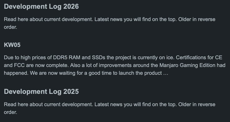Oświadczenie wydane przez dewelopera Orange Pi Neo.