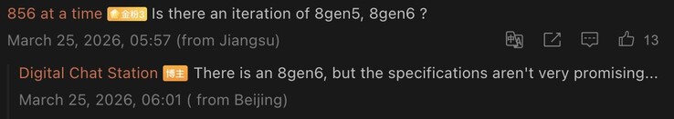 Tipster rzuca światło na Snapdragona 8 Gen 6.