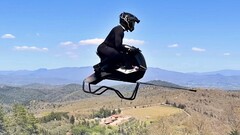 Airbike może osiągnąć prędkość do 102 kilometrów na godzinę.  (Źródło obrazu: Zrzut ekranu z filmu testowego Volonaut)