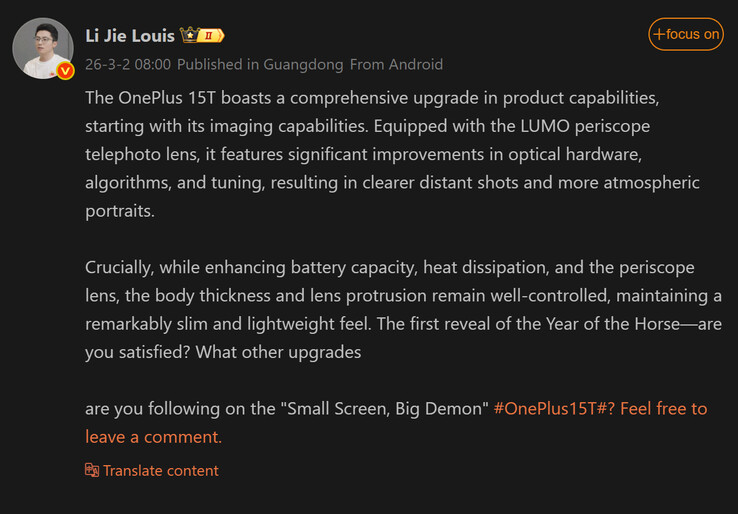 Zwiastun Weibo od Louisa