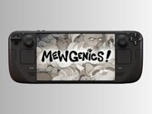 Logo Mewgenics i pokład Steam. 