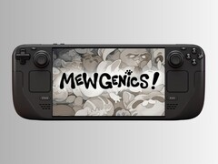 Logo Mewgenics i pokład Steam.