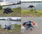 Na zdjęciu robot latający, pływający, chodzący i wystrzeliwujący pociski (źródło obrazu: Chris Wabs; edytowane zrzuty ekranu)