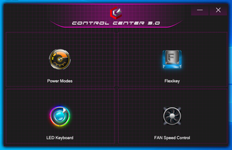 Ekran główny Control Center 3.0