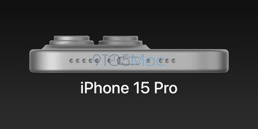 iPhone 15 Pro CAD. (Źródło obrazu: 9To5Mac)