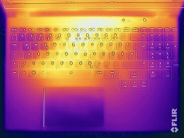 Test naprężeń temperatury powierzchni (górna strona)