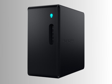 Przednia strona komputera do gier Alienware Aurora pod kątem (źródło zdjęcia: Dell)
