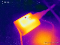 Zasilacz AC pozostaje stosunkowo chłodny w temperaturze 31 C nawet po ponad godzinnej pracy wymagających aplikacji