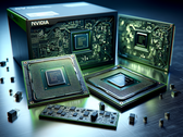 Ogólny obraz przedstawiający chipy Nvidia (źródło obrazu: obraz wygenerowany przez sztuczną inteligencję)