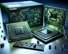 Ogólny obraz przedstawiający chipy Nvidia (źródło obrazu: obraz wygenerowany przez sztuczną inteligencję)