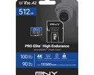 Karty flash PNY PRO Elite High Endurance microSD wytrzymują ciągłe nagrywanie wideo w kamerach ciała, samochodowych i bezpieczeństwa. (Źródło obrazu: PNY)