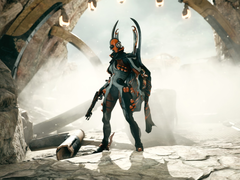 Zrzut ekranu z Warframe uruchomionego na PC