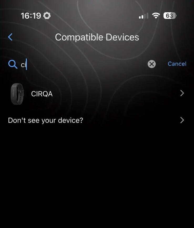 Najwyraźniej w ten sposób zaprezentowano urządzenie Garmin CIRQA