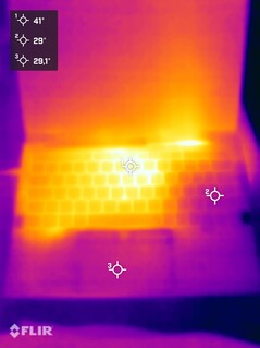 Test wytrzymałościowy temperatury powierzchni (strona górna)