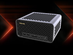 Model FA80G jest dostępny z procesorem AMD Ryzen 9 9950X3D. Na zdjęciu: zdjęcie promocyjne przedstawiające przód mini komputera (przerobione).