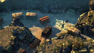 Obraz przedstawiający kilka postaci z gry Shadow Tactics: Blades of the Shogun.