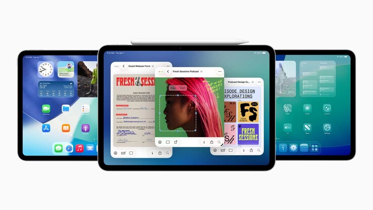 iPadOS 26.1 ponownie wprowadza funkcję "Slide Over", która umożliwia wyświetlanie dodatkowej aplikacji na prawej krawędzi ekranu za pomocą gestu przesunięcia.