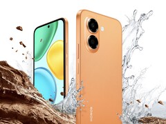 Honor X7e w pomarańczowym kolorze zachodzącego słońca