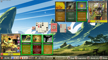 Na zdjęciu: Zrzut ekranu z gry Poker Quest: Swords and Spades.