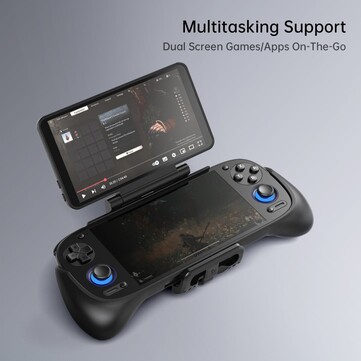 Dodatek Retroid Dual Screen można ustawić pod trzema kątami. (Źródło obrazu: Retroid)