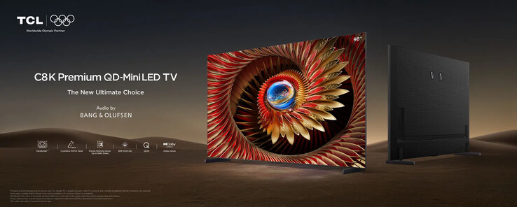 Telewizor TCL C8K Premium QD-MiniLED (źródło obrazu: TCL)