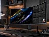 Monitor gamingowy HKC Apocalypse 43H180C charakteryzuje się proporcjami ekranu 24:9 oraz rozdzielczością 5k2k+. 