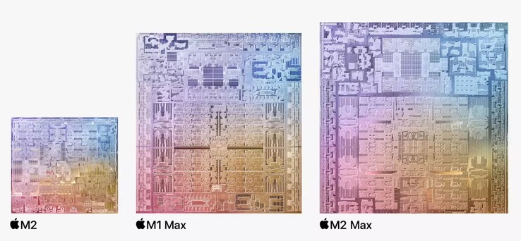 Apple M2 &amp; M1 Max &amp; M2 Max (Źródło: Apple)