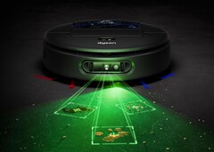 Kamera AI jest wspomagana przez zielone podświetlenie LED, które widzieliśmy już w odkurzaczach Dyson (źródło zdjęcia: Dyson)